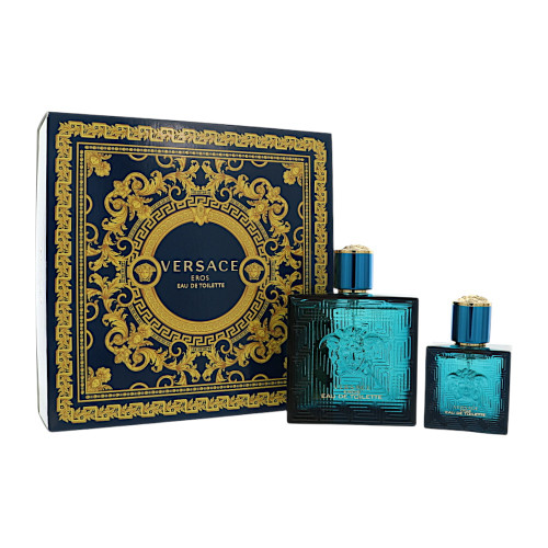 Versace Eros By Versace 2 Piece Gift Set - 3.4 Oz Eau De Toilette Spray ,1.0 Oz Eau De Toilette Spray For Men - Gift Set (8011003893591)