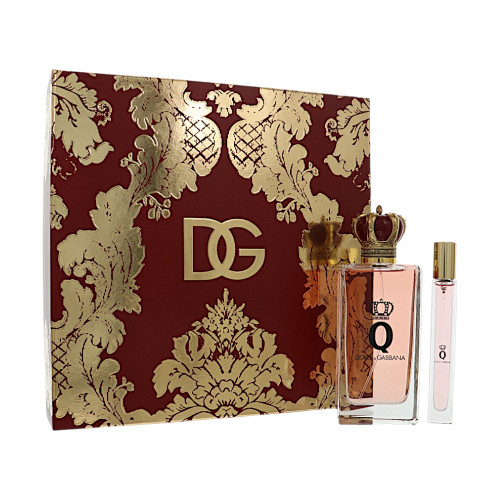D & G Q By Dolce & Gabbana 2 Piece Set For Women: 3.3 Oz Eau De Parfum Spray, 0.33 Oz Eau De Parfum Spray For Women - Gift Set (8057971185481)