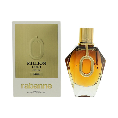 Million Gold For Her By Paco Rabanne 3 Oz Parfum Spray For Women - Box (3349668645206)
