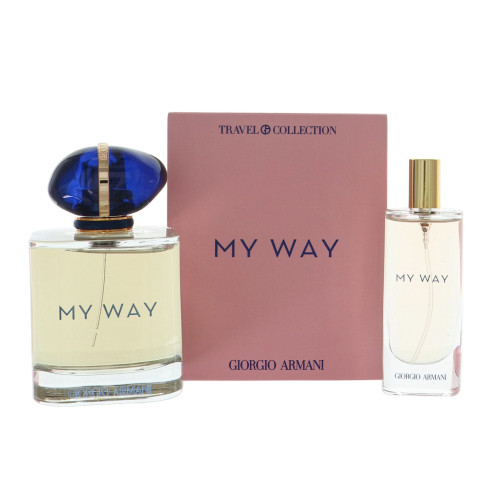 Armani My Way By Giorgio Armani 2 Piece Gift Set - 3.0 Oz Eau De Parfum Spray, 0.5 Oz Eau De Parfum Spray For Women - Gift Set (3660732593743)
