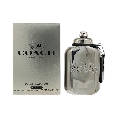 Coach Pure Platinum By Coach 3.3 Oz Parfum Spray For Men - Box (3386460171083)
