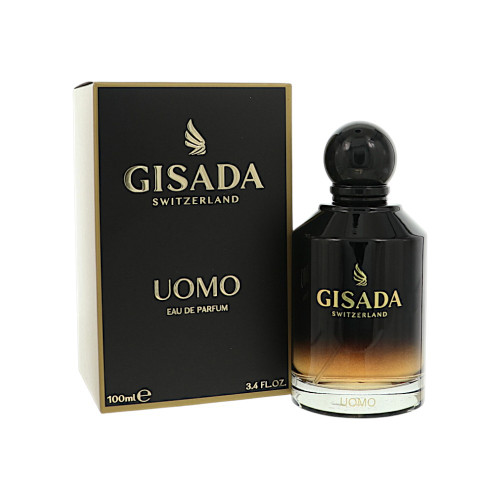 Uomo Black By Gisada 3.4 Oz Eau De Parfum Spray For Men - Box (7640164033136)