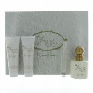 Fancy Love By Jessica Simpson 4 Piece Gift Set For Women - 3.4 Oz Eau De Parfum Spray, 0.34 Oz Eau De Parfum Spray, 3 Oz Body Lotion, 3 Oz Bath & Shower Gel For Women - Gift Set (608940577110)