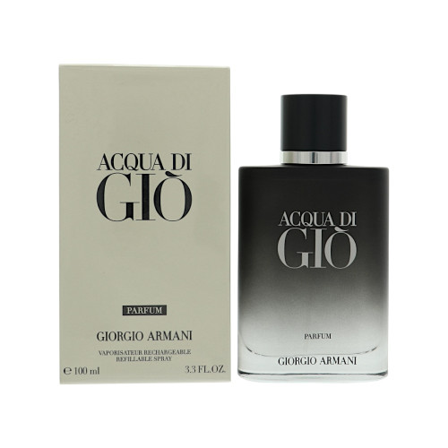 Acqua Di Gio Parfum By Giorgio Armani 3.3 Oz Parfum Spray Refillable For Men - Box (3614273954167)
