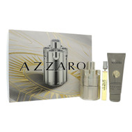 Wanted By Azzaro 3 Piece Set For Men: 3.38 Oz Eau De Parfum Spray, 0.33 Oz Eau De Parfum Spray, 2.53 Oz Shampoo For Men - Gift Set (3614274411126)