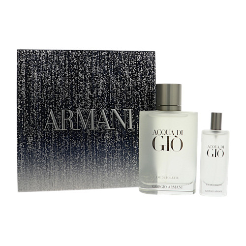Acqua Di Gio By Giorgio Armani 2 Pc Gift Set - 3.3Oz Edt Spray, 0.5Oz Edt Spray Oz For Men - Gift Set (3614274692631)