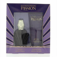 Passion By Elizabeth Taylor 2 Piece Set For Women: 2.5 Oz Eau De Toilette Spray, 6.8 Oz Perfumed Body Lotion For Women - Gift Set (719346264884)