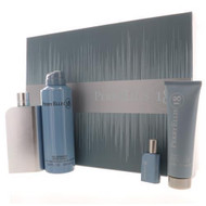 Perry Ellis 18 By Perry Ellis 4 Piece Set For Men: 3.4 Oz Eau De Toilette Spray, 0.25 Oz Eau De Toilette Spray, 6 Oz Deodorizing Body Spray, 3 Oz Hair & Body Wash For Men - Gift Set (844061015548)