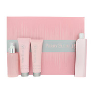 Perry Ellis 18 By Perry Ellis 4 Piece Set For Women: 3.4 Oz Eau De Parfum Spray, 4 Oz Body Mist Spray, 3 Oz Bath & Shower Gel, 3 Oz Body Lotion For Women - Gift Set (844061016620)