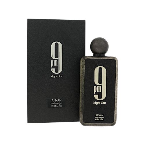 9 Pm Night Out By Afnan 3.4 Oz Extrait De Parfum Spray For Men - Box (6290171077459)