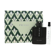Prada Luna Rossa Black By Prada 2 Piece Set For Men: 3.3 Oz Eau De Parfum Spray, 0.33 Oz Eau De Parfum Spray For Men - Gift Set (3614274642049)