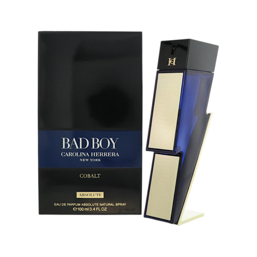 Bad Boy Cobalt Absolute By Carolina Herrera 3.4 Oz Eau De Parfum Spray For Men - Box (8411061124840)