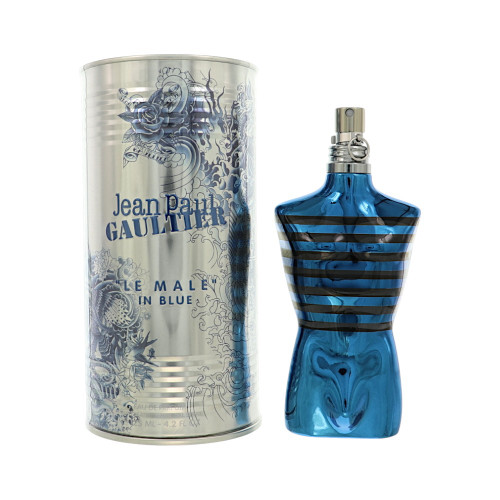 Le Male In Blue By Jean Paul Gaultier 4.2 Oz Eau De Parfum Spray For Men - Box (8435415114363)