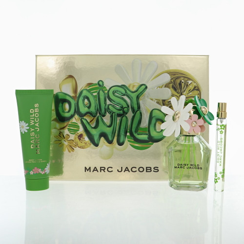 Daisy Wild By Marc Jacobs 3 Piece Gift Set For Women - 3.3 Oz Eau De Parfum Spray, 0.33 Oz Eau De Parfum Spray, 2.5 Oz Body Lotion For Women - Gift Set (3616306684164)