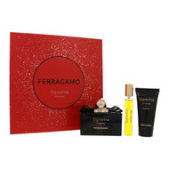 Signorina Misteriosa By Salvatore Ferragamo 3 Piece Set For Women: 3.4 Oz Eau De Parfum Spray, 0.5 Oz Eau De Parfum Spray, 1.7 Oz Body Lotion For Women - Gift Set (8056860215186)