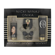 Onika By Nicki Minaj 3 Piece Gift Set For Women - 3.4 Oz Eau De Parfum Spray, 3.4 Oz Body Lotion, 4 Oz Body Mist For Women - Gift Set (810101505447)