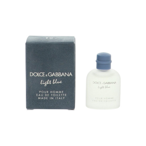 D&G Light Blue By Dolce & Gabbana 0.15 Oz Eau De Toilette Splash For Men - Mini (8057971183555)
