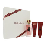 D & G Q By Dolce & Gabbana 3 Piece Set For Women: 3.3 Oz Eau De Parfum Spray, 1.69 Oz Shower Gel, 1.69 Oz Body Lotion For Women - Gift Set (8056669922308)