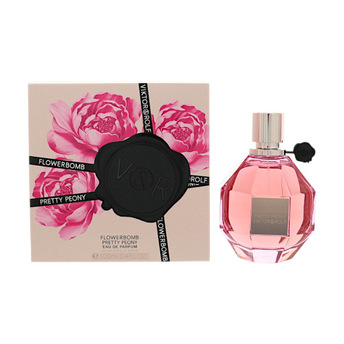 Flowerbomb Pretty Peony By Viktor & Rolf 3.4 Oz Eau De Parfum Spray For Women - Box (3614274506167)