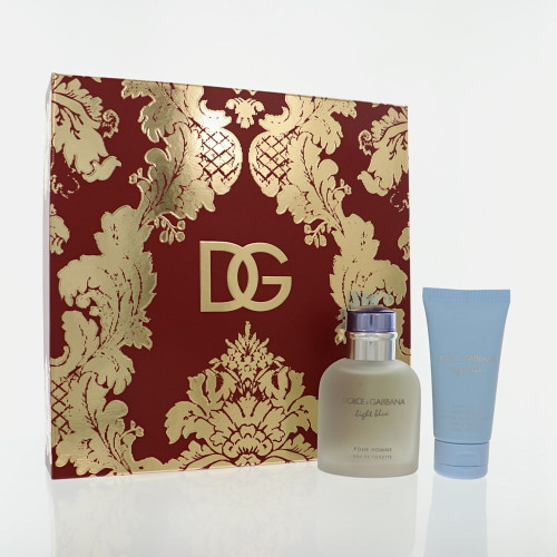 Light Blue By Dolce & Gabbana 2 Piece Set For Men: 2.5 Oz Eau De Toilette Spray, 1.7 Oz Refreshing Body Cream For Men - Gift Set (8057971187461)
