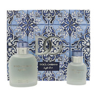 D & G Light Blue By Dolce & Gabbana 2 Piece Set For Men: 4.2 Oz Eau De Toilette Spray, 1.3 Oz Eau De Toilette Spray For Men - Gift Set (8057971187478)