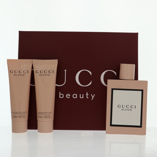 Gucci Bloom By Gucci 3 Piece Gift Set For Women - 3.3 Oz Eau De Parfum Spray, 1.6 Oz Shower Gel, 1.6 Oz Body Lotion For Women - Gift Set (3616305267207)