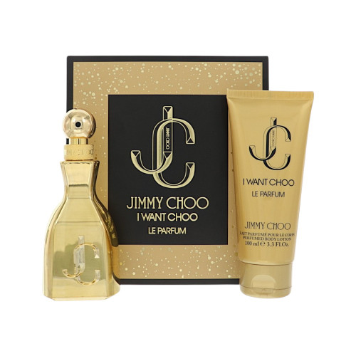I Want Choo Le Parfum By Jimmy Choo 2 Piece Set For Women: 2 Oz Parfum Spray, 3.3 Oz Body Lotion For Women - Gift Set (3386460148610)