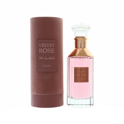Velvet Rose By Lattafa 3.4 Oz Eau De Parfum Spray For Men - Box (6291108737101)