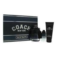 Coach New York By Coach 3.3 Oz Eau De Toilette Spray For Men - Gift Set (3386460170314)