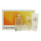 Ck One By Calvin Klein 4 Piece Set For Unisex: 6.7 Oz Eau De Toilette Spray, 0.5 Oz Eau De Toilette Splash, 6.7 Oz Skin Moisturizer, 3.3 Oz Body Wash For Unisex - Gift Set (3616306728141)