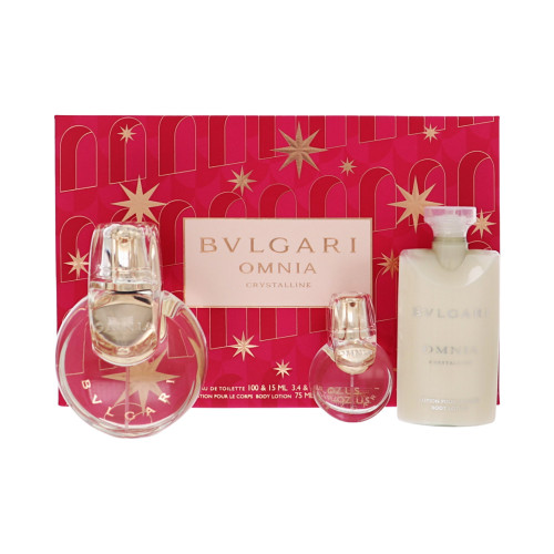 Bvlgari Omnia Crystalline By Bvlgari 3.4 Oz Eau De Toilette Spray For Women - Gift Set (783320427749)