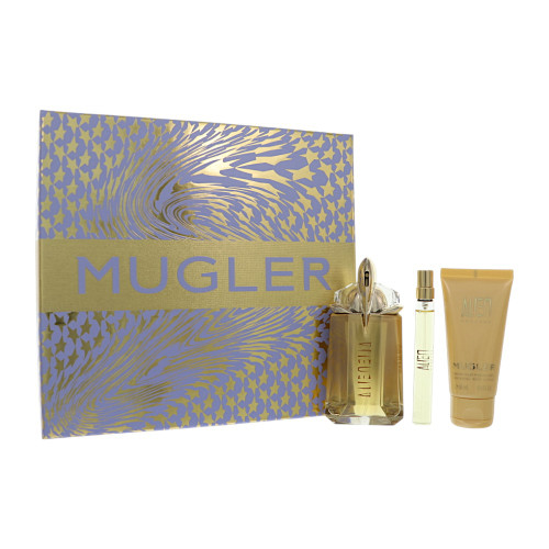 Alien Goddess By Thierry Mugler 3 Piece Gift Set For Women - 2 Oz Eau De Parfum Spray, 0.33 Oz Eau De Parfum Spray, 1.6 Oz Body Lotion For Women - Gift Set (3614274707410)