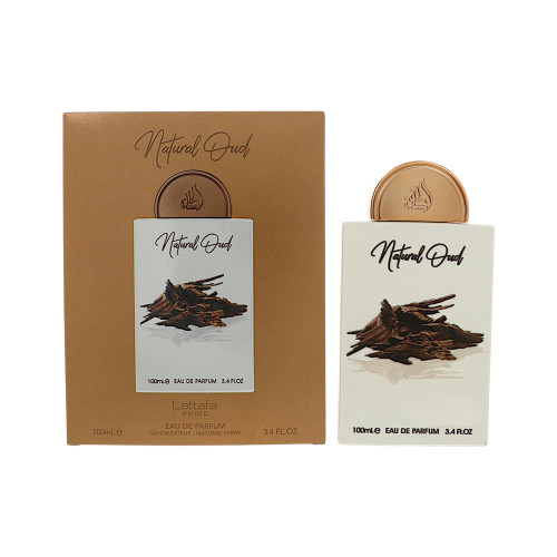 Natural Oud By Lattafa 3.4 Oz Eau De Parfum Spray For Men - Box (6290360592800)