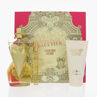 Divine By Jean Paul Gaultier 3 Piece Gift Set For Women - 3.4 Oz Eau De Parfum Spray, 0.34 Oz Eau De Parfum Spray, 2.5 Oz Body Lotion For Women - Gift Set (8435415116626)