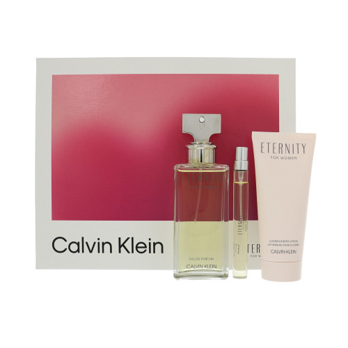 Eternity By Calvin Klein 3.3 Oz Eau De Parfum Spray For Women - Gift Set (3616306728233)