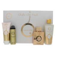 Club De Nuit Milestone By Armaf 4 Piece Gift Set - 3.6 Oz Eau De Parfum Spray, 8.4 Oz Shampoo, 3.4 Oz Shower Gel, 1.7 Oz Perfume Body Spray For Men - Gift Set (6294015136838)