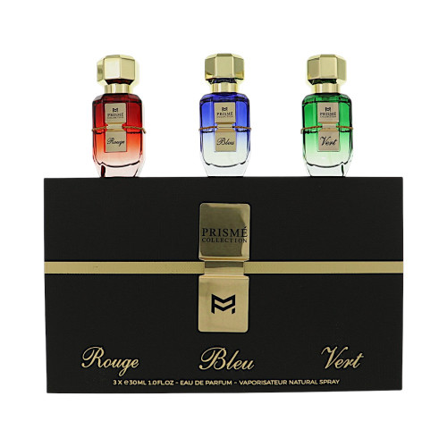Prisme Collection By Patek Maison 3 Piece Set For Unisex: 1 Oz Rouge Eau De Parfum Spray, 1 Oz Bleu Eau De Parfum Spray, 1 Oz Vert Eau De Parfum Spray For Unisex - Gift Set (850068869244)