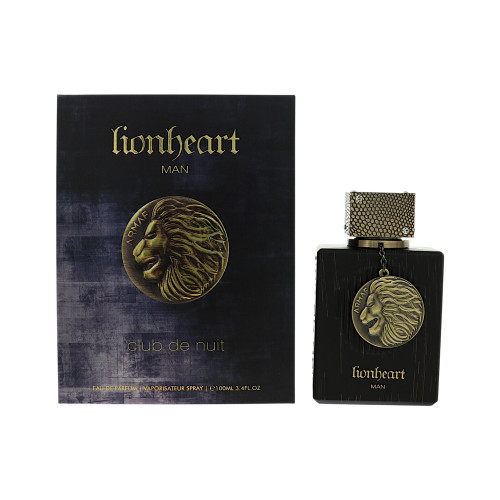 Club De Nuit Lion Heart By Armaf 3.4 Oz Eau De Parfum Spray For Men - Box (6294015196450)