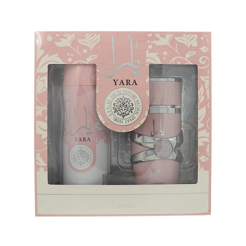 Yara By Lattafa 2 Pc Gift Set-3.4Oz Edp Spray,6.8Oz Body Spray Oz For Women - Gift Set (6291108736982)