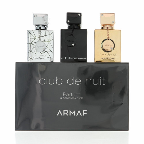 Club De Nuit By Armaf 3 Piece Gift Set For Men - 1.0 Oz Eau De Parfum Spray Sillage, 1.0 Oz Eau De Parfum Spray Intense Men, 1.0 Oz Eau De Parfum Spray Milestone For Men - Gift Set (6294015148350)