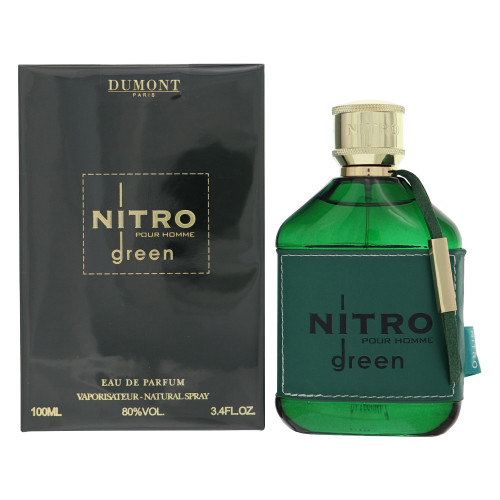 Nitro Green By Dumont 3.4 Oz Eau De Parfum Spray For Men - Box (3760060761279)