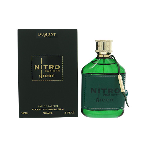 Nitro Green By Dumont 3.4 Oz Eau De Parfum Spray For Men - Box (3760060761279)