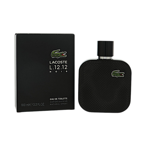 Lacoste Eau De Lacoste L.12.12 Noir By Lacoste 3.3 Oz Eau De Toilette Spray For Men - Box (0737052413204)