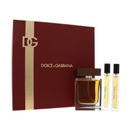 D & G The One By Dolce & Gabbana 3 Piece Set For Men: 3.3 Oz Eau De Toilette Spray, 0.33 Oz Eau De Parfum Spray, 0.33 Oz Eau De Toilette Spray For Men - Gift Set (8054754400779)