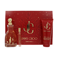 I Want Choo By Jimmy Choo 3 Piece Gift Set For Women - 3.3 Oz Eau De Parfum Spray, 0.25 Oz Eau De Parfum Spray, 3.3 Oz Body Lotion For Women - Gift Set (3386460169301)