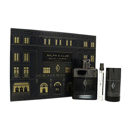 Ralph's Club By Ralph Lauren 3 Piece Gift Set - 3.4 Oz Eau De Toilette Spray, 0.34 Oz Eau De Toilette Spray, 2.6 Oz Eau De Parfum Deodorant Stick For Men - Gift Set (3605972972484)