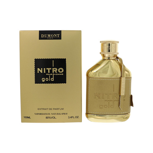 Nitro Gold By Dumont 3.4 Oz Extrait De Parfum Spray For Men - Box (3760060769558)