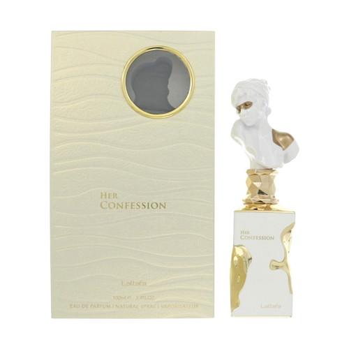 Her Confession By Lattafa 3.4 Oz Eau De Parfum Spray For Women - Box (6290360599120)
