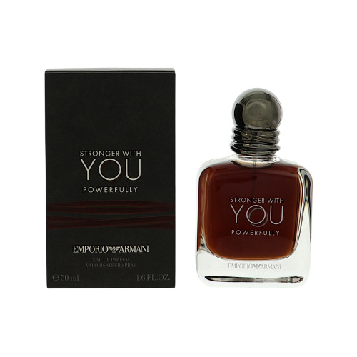 Emporio Armani Stronger With You Powerfully By Giorgio Armani 1.6 Oz Eau De Parfum Spray For Men - Box (3614274748949)