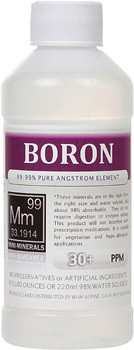 Boron liquid mini-minerals in 8 ounce bottle.
